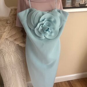 Badgley Mishka Scuba strapless midi dress